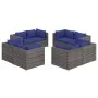 8-piece garden sofa set and gray synthetic rattan cushions by vidaXL, Garden sets - Ref: Foro24-3101558, Price: 632,77 €, Dis...