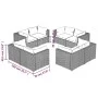 8-piece garden sofa set and gray synthetic rattan cushions by vidaXL, Garden sets - Ref: Foro24-3101558, Price: 632,77 €, Dis...