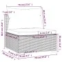 5-piece garden sofa set with black synthetic rattan cushions by vidaXL, Garden sets - Ref: Foro24-3101431, Price: 414,96 €, D...