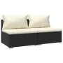 2-piece garden furniture set and black synthetic rattan cushions by vidaXL, Garden sets - Ref: Foro24-3101391, Price: 171,51 ...
