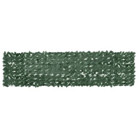 Toldo para balcón con hojas verde oscuro 300x75 cm