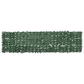 Toldo para balcón con hojas verde oscuro 300x75 cm