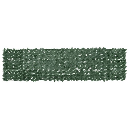 Toldo para balcón con hojas verde oscuro 300x75 cm