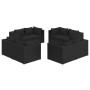 8-piece garden furniture set and black synthetic rattan cushions by vidaXL, Garden sets - Ref: Foro24-3101552, Price: 912,41 ...