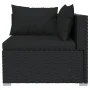 8-teiliges Gartenmöbel-Set und schwarze synthetische Rattankissen von vidaXL, Gartensets - Ref: Foro24-3101552, Preis: 896,43...