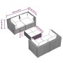5-teiliges Gartenmöbel-Set und schwarze synthetische Rattankissen von vidaXL, Gartensets - Ref: Foro24-3101479, Preis: 506,94...