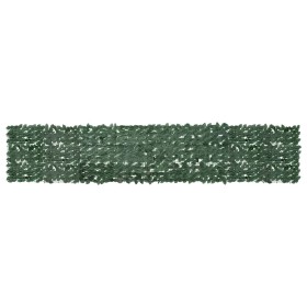 Toldo para balcón con hojas verde oscuro 400x75 cm