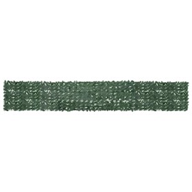 Toldo para balcón con hojas verde oscuro 500x75 cm