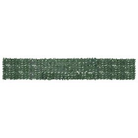 Toldo para balcón con hojas verde oscuro 500x75 cm