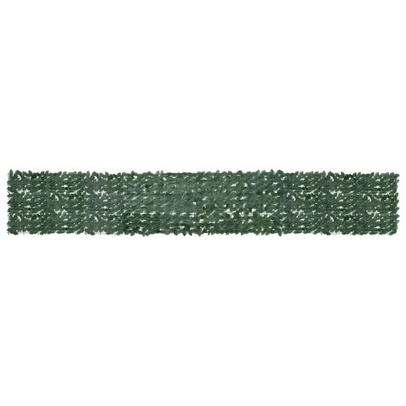 Toldo para balcón con hojas verde oscuro 500x75 cm