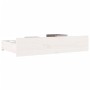 Cajones de cama 4 unidades madera maciza de pino blanco de vidaXL, Camas y accesorios - Ref: Foro24-814995, Precio: 107,82 €,...