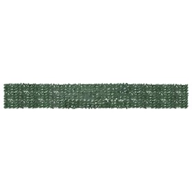 Toldo para balcón con hojas verde oscuro 600x75 cm