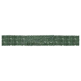 Toldo para balcón con hojas verde oscuro 600x75 cm