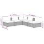 5-teiliges Gartenmöbel-Set und schwarze synthetische Rattankissen von vidaXL, Gartensets - Ref: Foro24-3101609, Preis: 476,44...