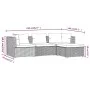 4-teiliges Gartenmöbel-Set und braune synthetische Rattankissen von vidaXL, Gartensets - Ref: Foro24-3101644, Preis: 398,34 €...