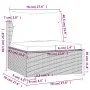 4-piece garden furniture set and brown synthetic rattan cushions by vidaXL, Garden sets - Ref: Foro24-3101644, Price: 398,34 ...