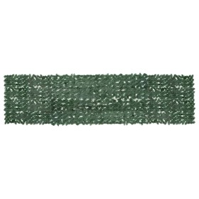 Toldo para balcón con hojas verde oscuro 400x100 cm