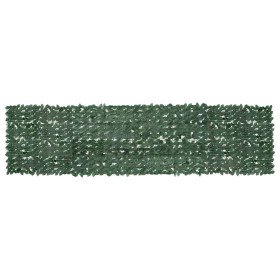 Toldo para balcón con hojas verde oscuro 400x100 cm