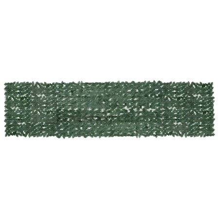 Toldo para balcón con hojas verde oscuro 400x100 cm