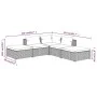 5-teiliges Gartensofa-Set und braune synthetische Rattankissen von vidaXL, Gartensets - Ref: Foro24-3101612, Preis: 476,51 €,...