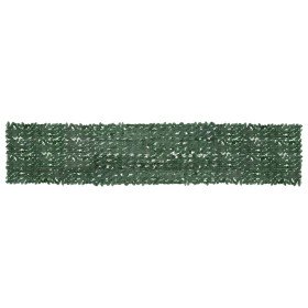Toldo para balcón con hojas verde oscuro 500x100 cm