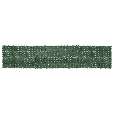 Toldo para balcón con hojas verde oscuro 500x100 cm