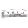 5-piece garden furniture set and black synthetic rattan cushions by vidaXL, Garden sets - Ref: Foro24-3101657, Price: 457,33 ...