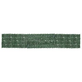Toldo para balcón con hojas verde oscuro 600x100 cm