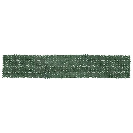 Toldo para balcón con hojas verde oscuro 600x100 cm