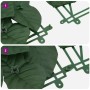 Toldo para balcón con hojas verde oscuro 300x150 cm