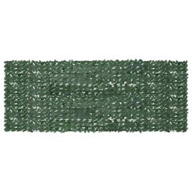 Toldo para balcón con hojas verde oscuro 400x150 cm