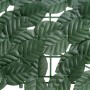 Toldo para balcón con hojas verde oscuro 500x150 cm