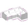 4-teiliges Gartenmöbel-Set und graue synthetische Rattankissen von vidaXL, Gartensets - Ref: Foro24-3101677, Preis: 398,80 €,...