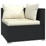 5-teiliges Gartenmöbel-Set und schwarze synthetische Rattankissen von vidaXL, Gartensets - Ref: Foro24-3101695, Preis: 452,88...