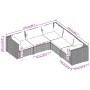 5-teiliges Gartenmöbel-Set und schwarze synthetische Rattankissen von vidaXL, Gartensets - Ref: Foro24-3101695, Preis: 430,94...