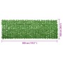 Toldo para balcón con hojas verde 300x100 cm
