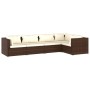 5-piece garden furniture set and brown synthetic rattan cushions by vidaXL, Garden sets - Ref: Foro24-3101690, Price: 462,85 ...