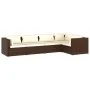 5-piece garden furniture set and brown synthetic rattan cushions by vidaXL, Garden sets - Ref: Foro24-3101690, Price: 451,87 ...