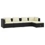 5-piece garden furniture set and black synthetic rattan cushions by vidaXL, Garden sets - Ref: Foro24-3101655, Price: 449,82 ...