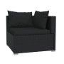 5-teiliges Gartenmöbel-Set und schwarze synthetische Rattankissen von vidaXL, Gartensets - Ref: Foro24-3101688, Preis: 497,56...
