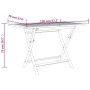 Juego de comedor de jardín 7 piezas madera maciza de teca gris