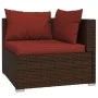 Garden set with 5 pieces of sofas and brown synthetic rattan cushions. by vidaXL, Garden sets - Ref: Foro24-3101691, Price: 4...