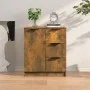 Aparador madera contrachapada color roble ahumado 60x30x70 cm de vidaXL, Aparadores - Ref: Foro24-816988, Precio: 74,23 €, De...