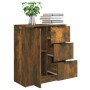 Aparador madera contrachapada color roble ahumado 60x30x70 cm de vidaXL, Aparadores - Ref: Foro24-816988, Precio: 78,02 €, De...