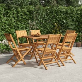 Sillas de jardín plegables 6 uds madera maciza teca 47x61x90 cm