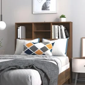 Mueble cabecero marrón roble 100x19x103,5 cm de vidaXL, Cabeceros y pies de cama - Ref: Foro24-817245, Precio: 53,78 €, Descu...