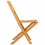 Sillas de jardín plegables 8 uds madera maciza teca 47x61x90 cm