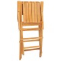 Sillas de jardín plegables 8 uds madera maciza teca 55x61x90 cm