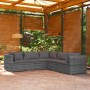 5-teiliges Gartenmöbel-Set und graue synthetische Rattankissen von vidaXL, Gartensets - Ref: Foro24-3101701, Preis: 495,13 €,...