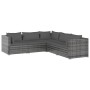 5-piece garden furniture set and gray synthetic rattan cushions by vidaXL, Garden sets - Ref: Foro24-3101701, Price: 495,13 €...